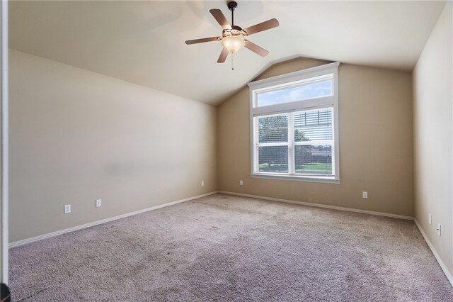 1232 Big Oak Dr, Alma, AR 72921 - additional living space with ceiling fan, carpet, and vaulted ceiling