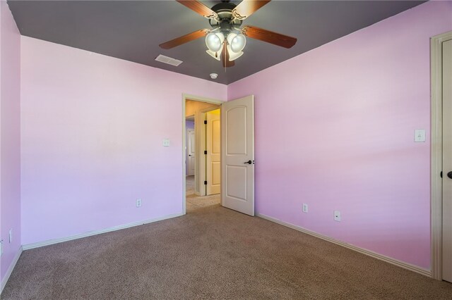 1232 Big Oak Dr, Alma, AR 72921 - empty room featuring carpet flooring and ceiling fan