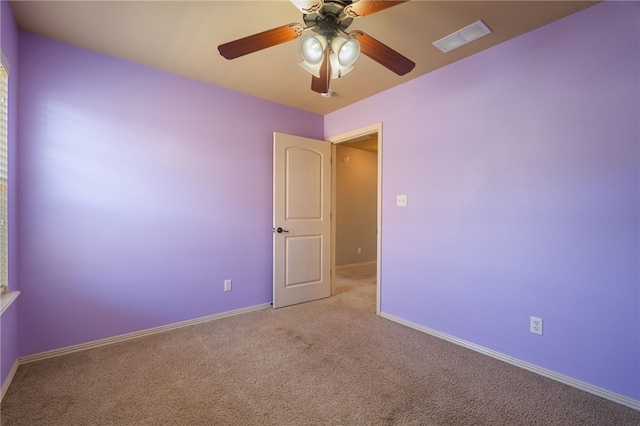 1232 Big Oak Dr, Alma, AR 72921 - spare room featuring carpet and ceiling fan