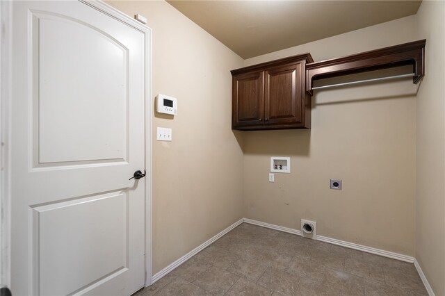1232 Big Oak Dr, Alma, AR 72921 - laundry room featuring hookup for an electric dryer, washer hookup, and cabinet space