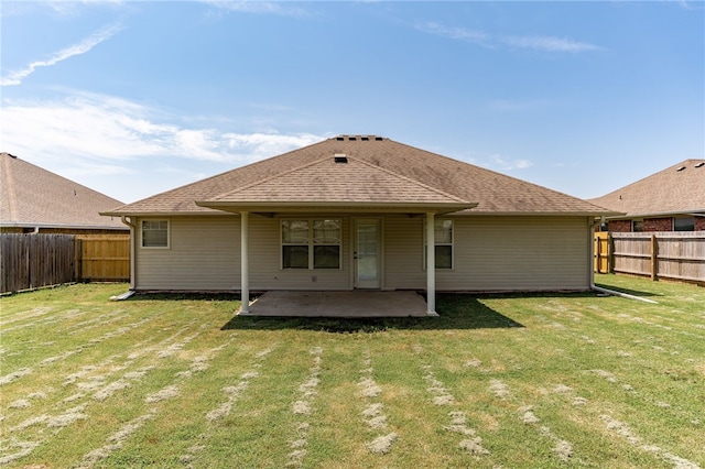 1232 Big Oak Dr, Alma, AR 72921 - back of property with a patio area and a fenced backyard