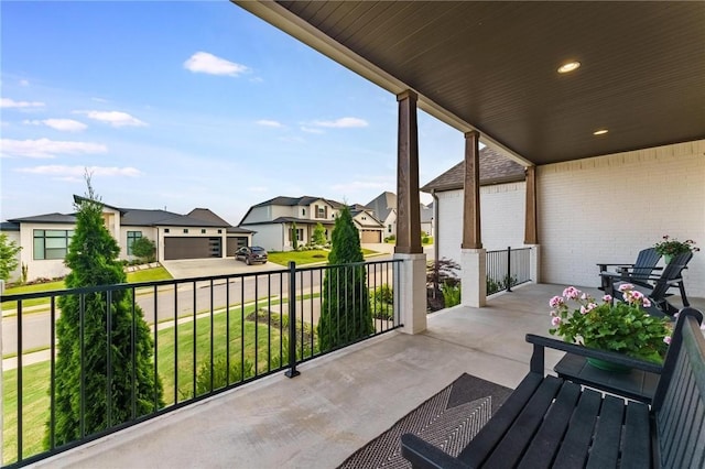 8003 W Claverton St, Rogers, AR 72758 - patio / terrace with a residential view