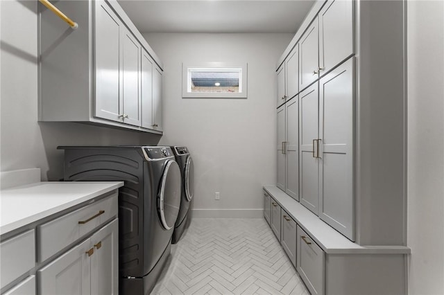 8003 W Claverton St, Rogers, AR 72758 - washroom with cabinet space and washer and clothes dryer