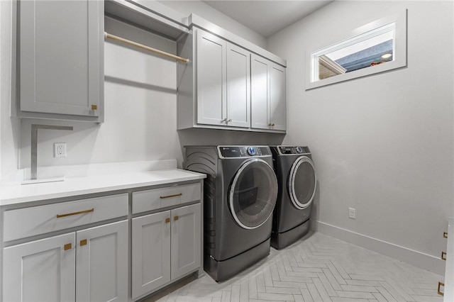 8003 W Claverton St, Rogers, AR 72758 - laundry room with cabinet space and washer and dryer