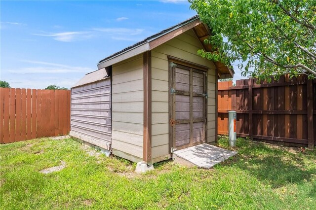 3530 Reynolds Ave, Springdale, AR 72764 - view of shed featuring a fenced backyard