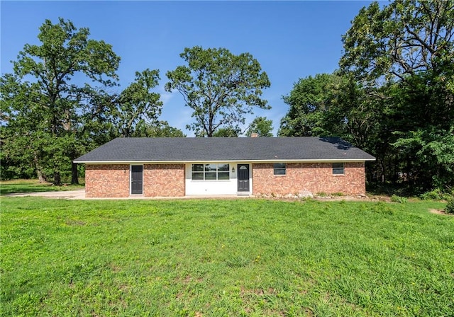 50233 S 725th Rd, Colcord, OK 74338 - view of front of home with a front lawn