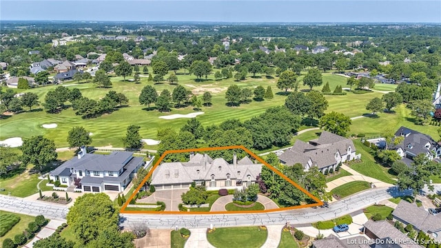 31 W Champions Blvd, Rogers, AR 72758 - aerial view of residential area with property boundaries highlighted and a golf club