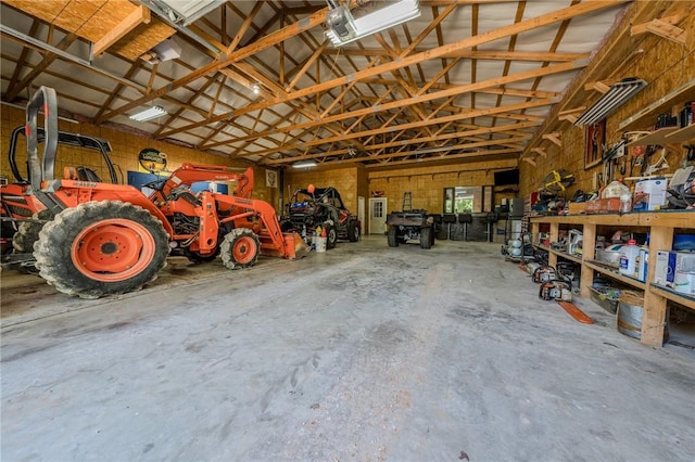 19959 Rheas Community Rd, Lincoln, AR 72744 - garage with a workshop area