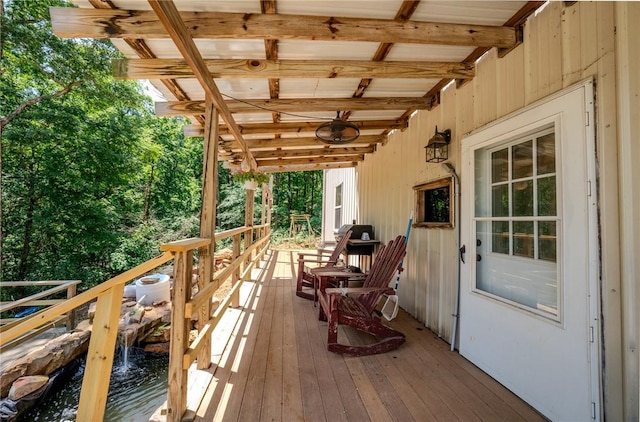 19959 Rheas Community Rd, Lincoln, AR 72744 - view of wooden deck