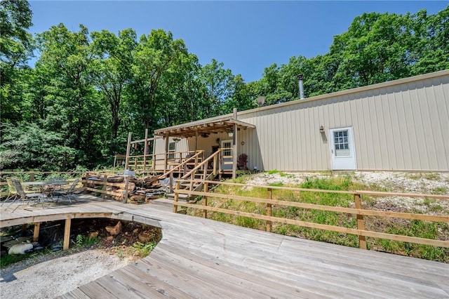 19959 Rheas Community Rd, Lincoln, AR 72744 - view of wooden deck