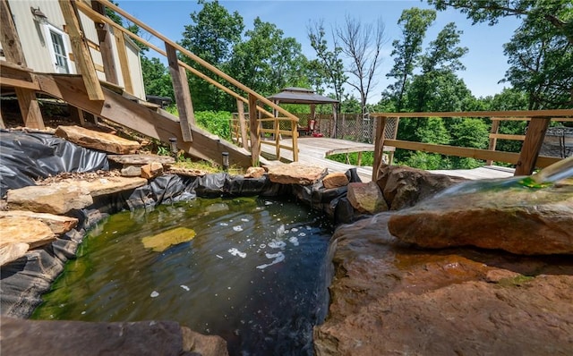 19959 Rheas Community Rd, Lincoln, AR 72744 - exterior view of a small pond