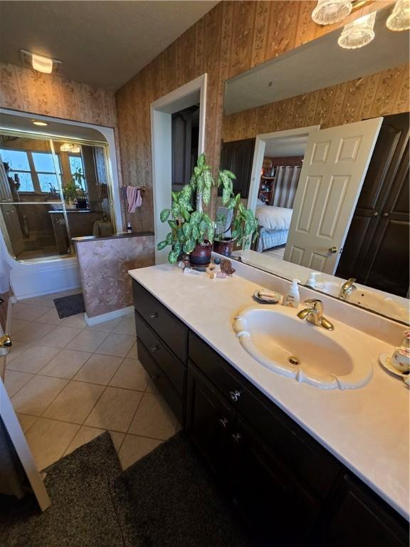 1655 Wilson Springs Rd, Harrison, AR 72601 - full bath with vanity and tile patterned flooring