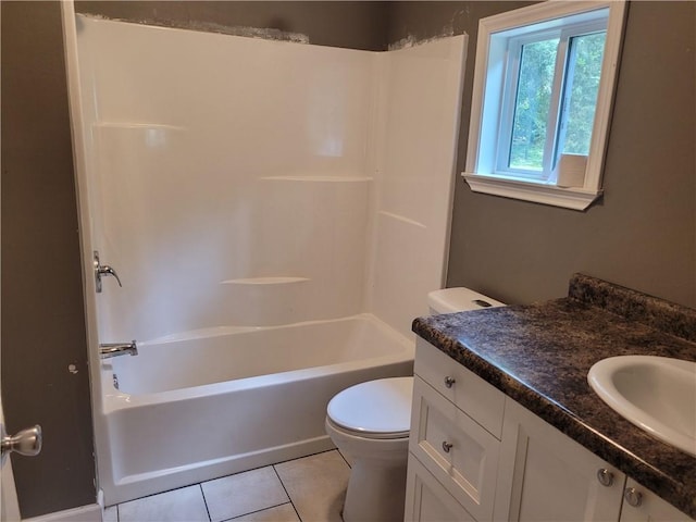 1112 Rush Ave, Harrison, AR 72601 - full bathroom featuring tile patterned flooring, vanity, and  shower combination