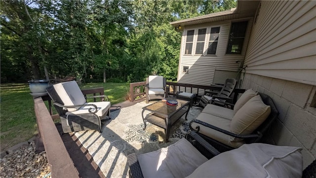 5 Coatbridge Ln, Bella Vista, AR 72715 - view of patio with an outdoor hangout area