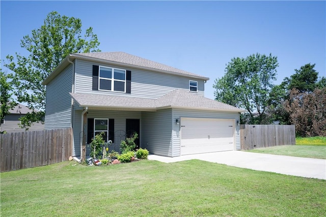 233 Evans St, Huntsville, AR 72740 - traditional home with an attached garage and driveway
