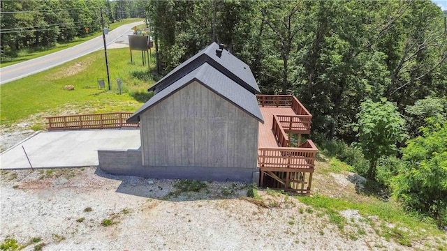 17707 12th Hwy, Rogers, AR 72756 - view from above of property with a heavily wooded area