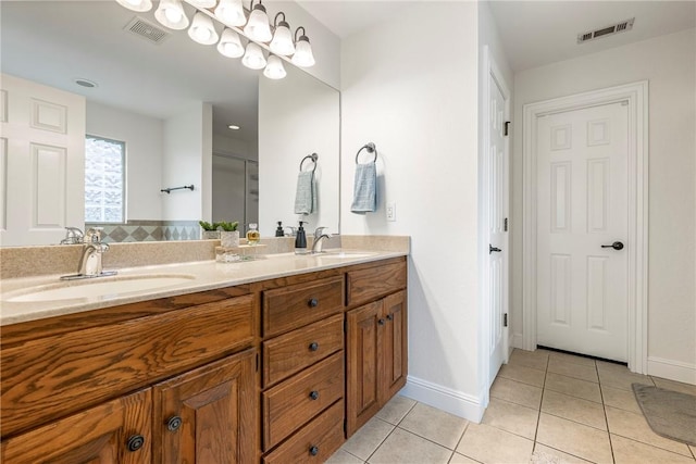 793 Buckhead Ave, Springdale, AR 72764 - bathroom with tile patterned flooring and double vanity
