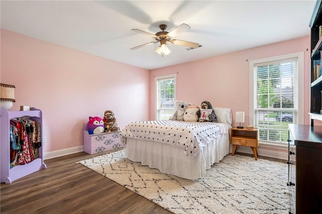 793 Buckhead Ave, Springdale, AR 72764 - bedroom with wood finished floors and a ceiling fan