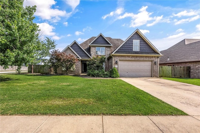 2301 SW Farringdon Ave, Bentonville, AR 72713 - craftsman house with brick siding, driveway, and an attached garage