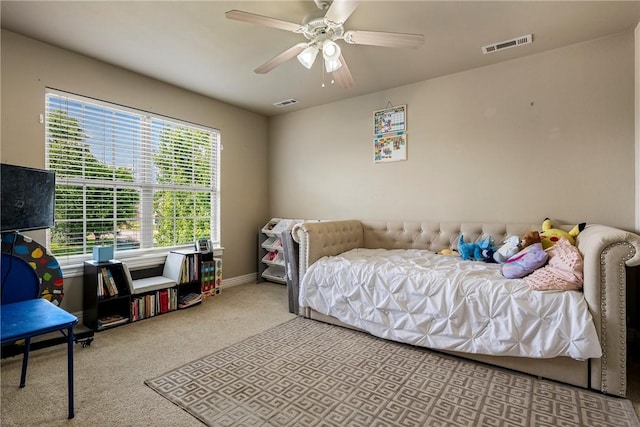 2301 SW Farringdon Ave, Bentonville, AR 72713 - bedroom featuring carpet flooring and ceiling fan