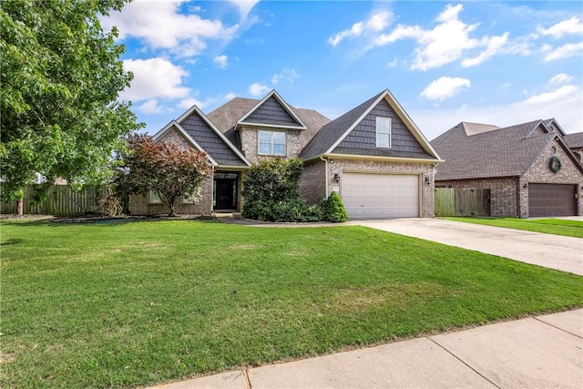 2301 SW Farringdon Ave, Bentonville, AR 72713 - craftsman house featuring concrete driveway, brick siding, and an attached garage