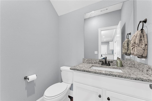3205 Summer View Ave, Springdale, AR 72764 - half bath with vanity and lofted ceiling