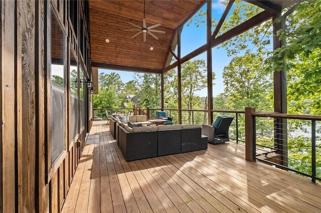 8715 Rambo N Rd, Rogers, AR 72756 - sunroom / solarium with lofted ceiling
