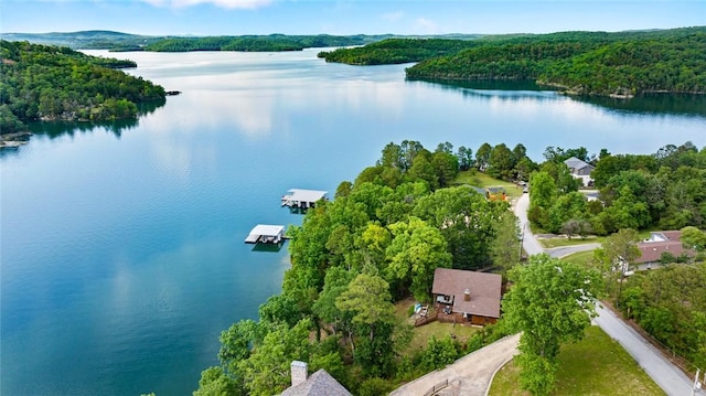 8715 Rambo N Rd, Rogers, AR 72756 - drone / aerial view of a large body of water
