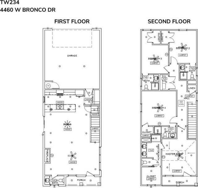 4460 W Bronco Dr, Fayetteville, AR 72704 - view of room layout