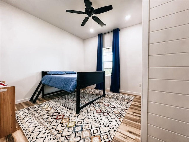 5807 Farm Rd Unit 2212, Washburn, MO 65772 - bedroom featuring wood finished floors, a ceiling fan, and recessed lighting