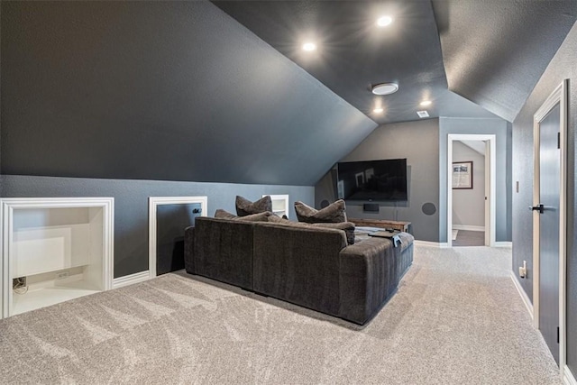 5208 43rd St, Rogers, AR 72758 - cinema with lofted ceiling and carpet