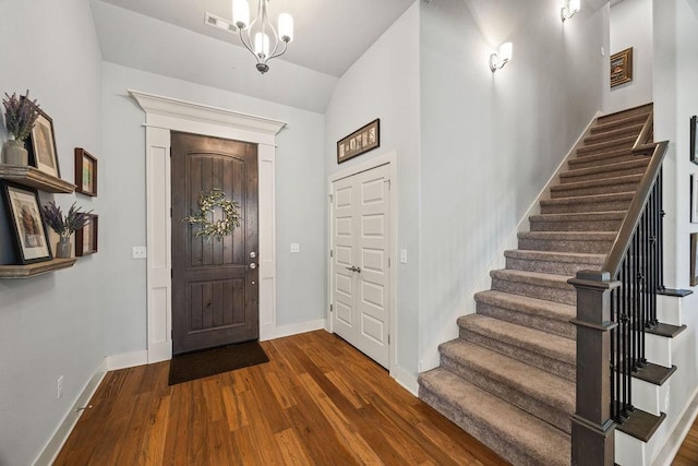 4609 W Waters Edge Dr, Rogers, AR 72758 - foyer entrance featuring stairway and wood finished floors