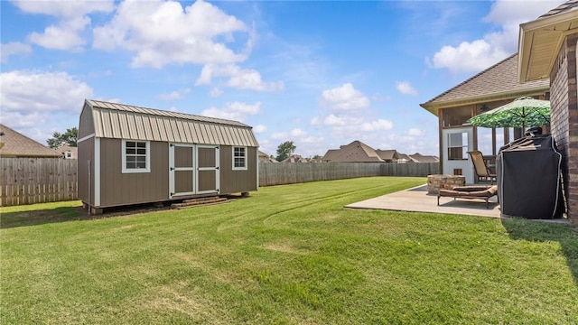 1705 Tull Dr, Pea Ridge, AR 72751 - fenced backyard featuring a patio and a shed