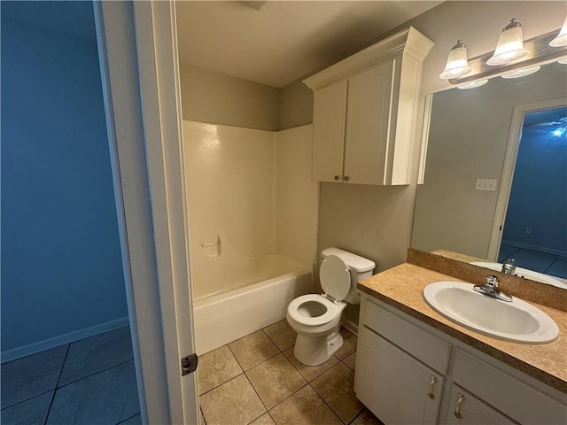 1010 Tori Ln, Beebe, AR 72012 - bathroom featuring vanity, tile patterned floors, and tub / shower combination