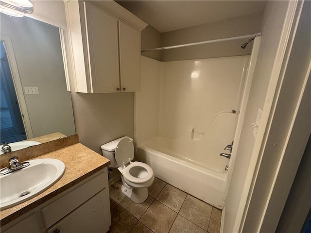 1010 Tori Ln, Beebe, AR 72012 - bathroom featuring vanity, tile patterned floors, and  shower combination