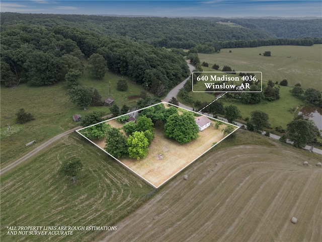 640 Madison Unit 4036, Huntsville, AR 72959 - view of rural area featuring property boundaries highlighted