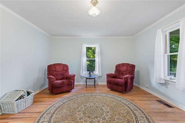 247 NC-3600, Western Grove, AR 72685 - sitting room featuring wood finished floors and crown molding