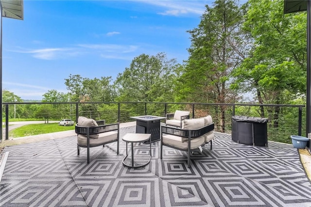 1630 Madison Unit 7855, Huntsville, AR 72740 - view of patio with an outdoor hangout area