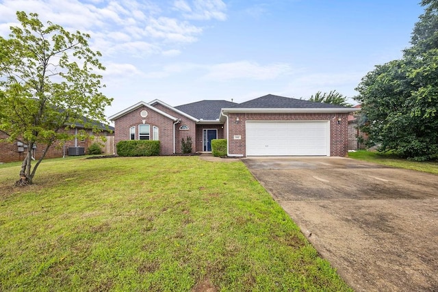 1902 SW Sequoia St, Bentonville, AR 72713 - view of front facade featuring brick siding, concrete driveway, an attached garage, and a front yard