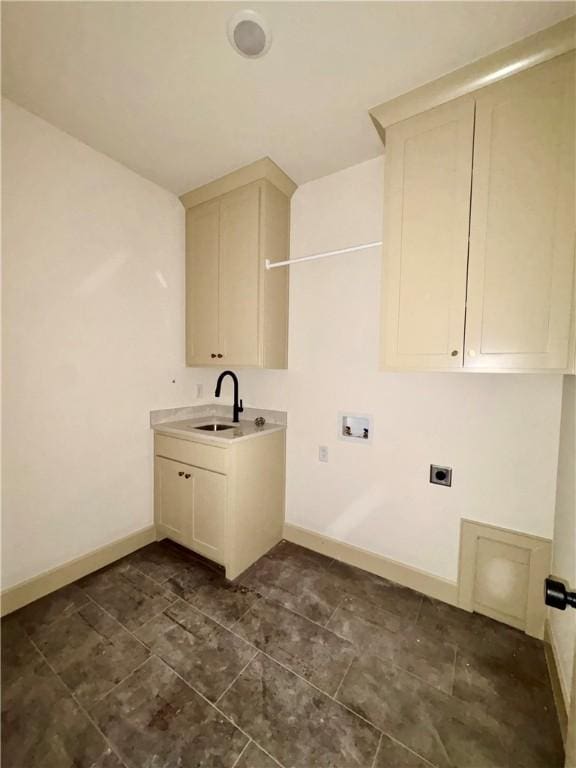 825 Bellagiola, Tontitown, AR 72762 - washroom featuring electric dryer hookup, washer hookup, and cabinet space