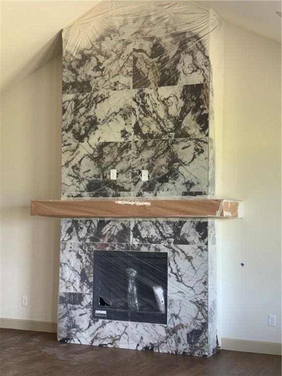 825 Bellagiola, Tontitown, AR 72762 - detailed view of wood finished floors and a premium fireplace