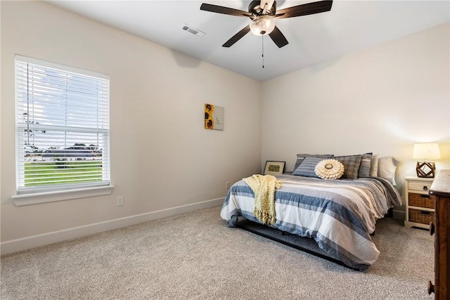 320 Bequette Ln, Centerton, AR 72719 - carpeted bedroom featuring baseboards and ceiling fan