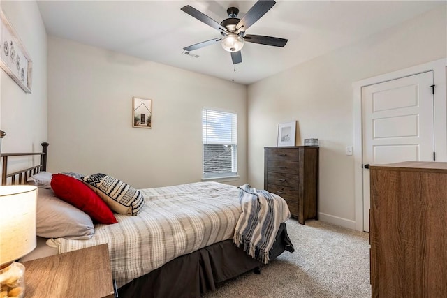 320 Bequette Ln, Centerton, AR 72719 - bedroom with light colored carpet and ceiling fan