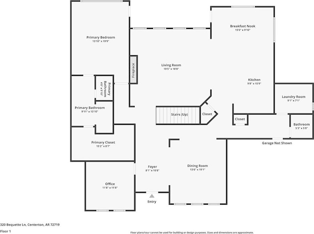 320 Bequette Ln, Centerton, AR 72719 - view of home floor plan