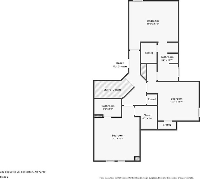 320 Bequette Ln, Centerton, AR 72719 - view of floor plan / room layout