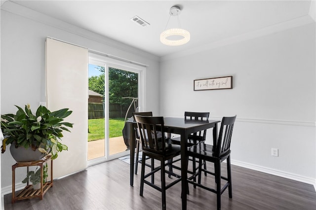 874 Oakwood Ln, Centerton, AR 72719 - dining space featuring dark wood finished floors