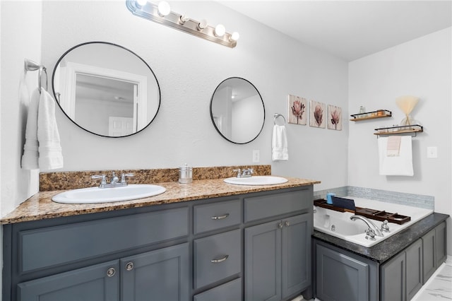 874 Oakwood Ln, Centerton, AR 72719 - full bath featuring double vanity and a whirlpool tub