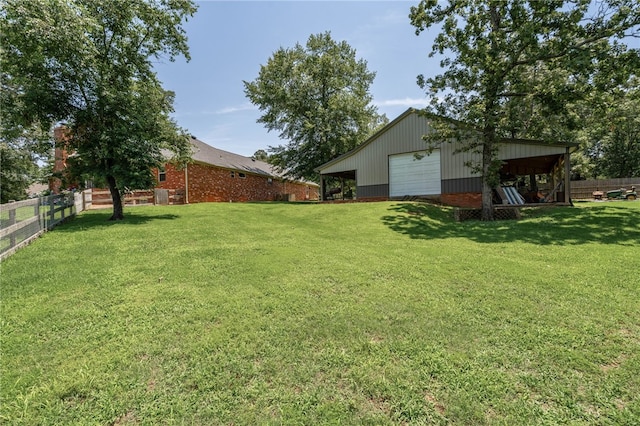 217 Waterfront Cir, Alma, AR 72921 - view of yard with a detached garage, an outdoor structure, and a pole building