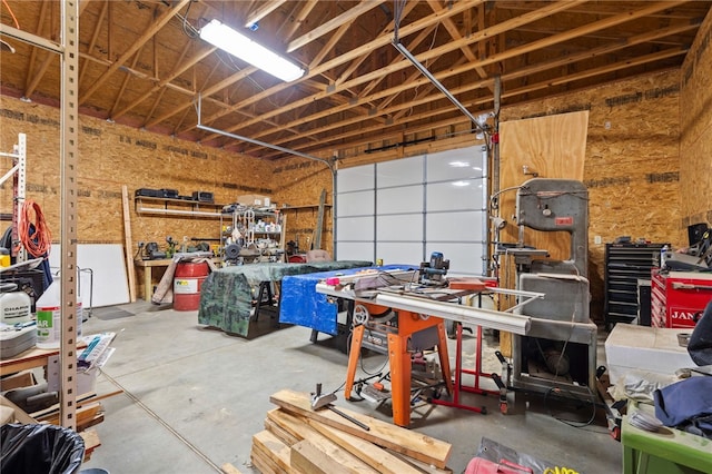 217 Waterfront Cir, Alma, AR 72921 - garage with a workshop area