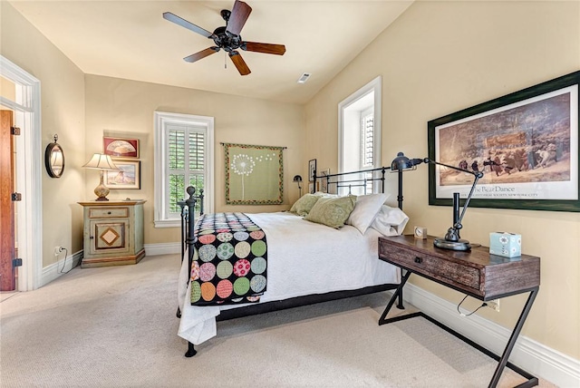 32 Armstrong St, Eureka Springs, AR 72632 - bedroom with carpet and a ceiling fan